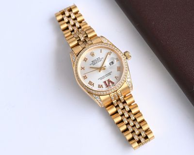 Rolex Datejust 904L Steel Imporeted Mechanical Movement White Dial Women Watch
